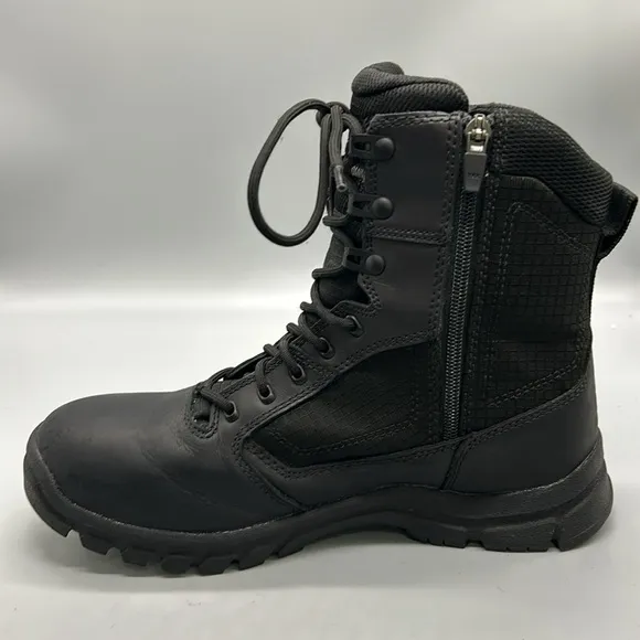 Danner Lookout 8&quot; Black Leather Waterproof Boots Shoes 23824 Mens 8.5” Like New!