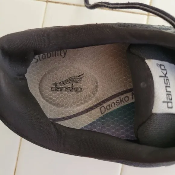 Dansko 39 Tennis Shoes 8.5 9 Sneakers Shoes Running PACE Black Mesh