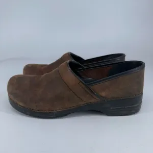 Dansko Shoes Mens 14.5-15 (48 EU) Brown Leather Clog Nurse Work
