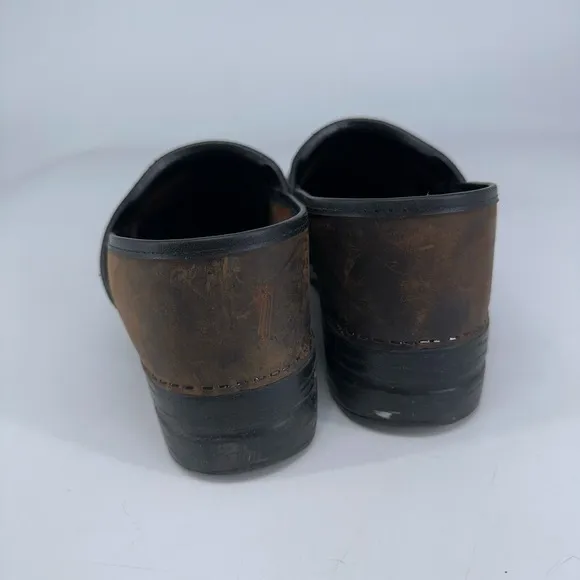 Dansko Shoes Mens 14.5-15 (48 EU) Brown Leather Clog Nurse Work