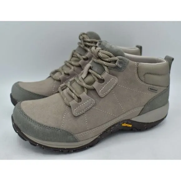 Dansko Womens EU Size 40 US 9.5-10 Pearla Burnished Suede Stone Waterproof Boots