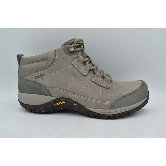 Dansko Womens EU Size 40 US 9.5-10 Pearla Burnished Suede Stone Waterproof Boots