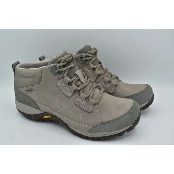 Dansko Womens EU Size 40 US 9.5-10 Pearla Burnished Suede Stone Waterproof Boots