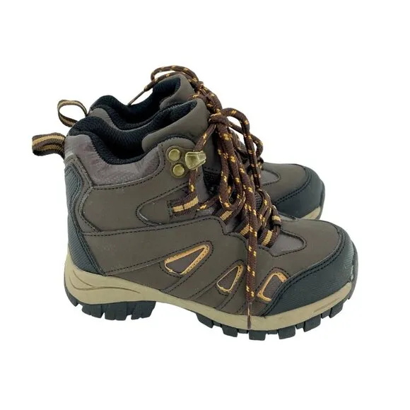 Deer Stags Boys Ankle Winter Lace Up Brown Boots SZ 12 New