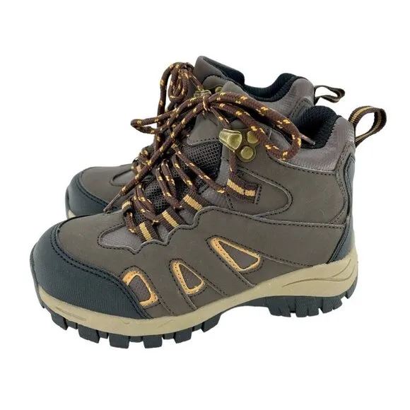 Deer Stags Boys Ankle Winter Lace Up Brown Boots SZ 12 New