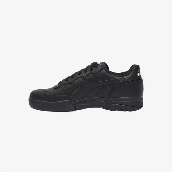 Diadora Maverick triple black full-grain leather mens size 8-13 running shoes