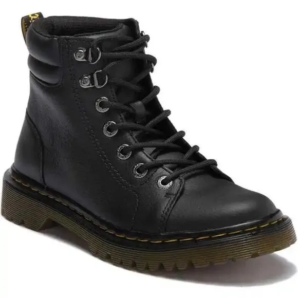 Dr Martens Faora Leather Hiker Moto Boots