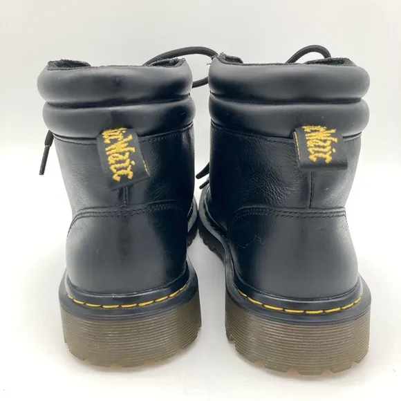 Dr Martens Faora Leather Hiker Moto Boots