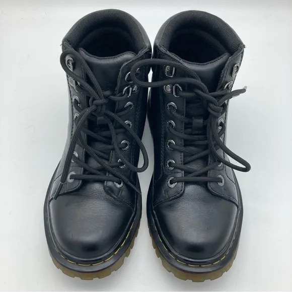 Dr Martens Faora Leather Hiker Moto Boots