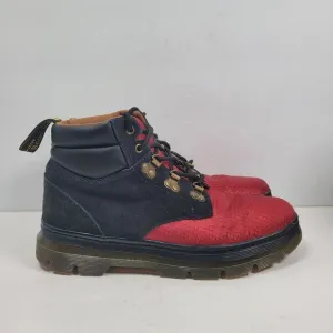 Dr. Martens Rakim Men's Red &amp; Black Lace Up Utility Chukka Boots US Size 9