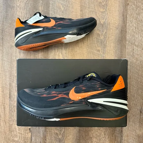 DS NEW Nike Air Zoom GT G.T. Cut 2 Nike University Black Orange
