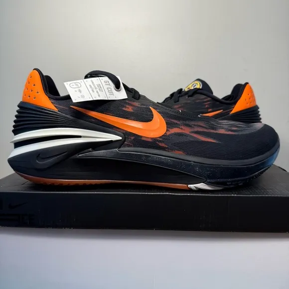 DS NEW Nike Air Zoom GT G.T. Cut 2 Nike University Black Orange