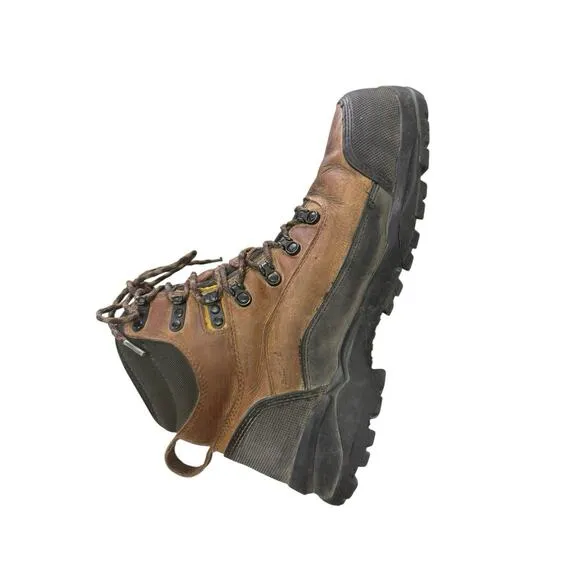 Duluth Trading Co Boots DuluthDry Waterproof Vibram Steeltoe Brown Mens Size 14