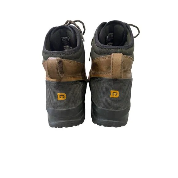 Duluth Trading Co Boots DuluthDry Waterproof Vibram Steeltoe Brown Mens Size 14