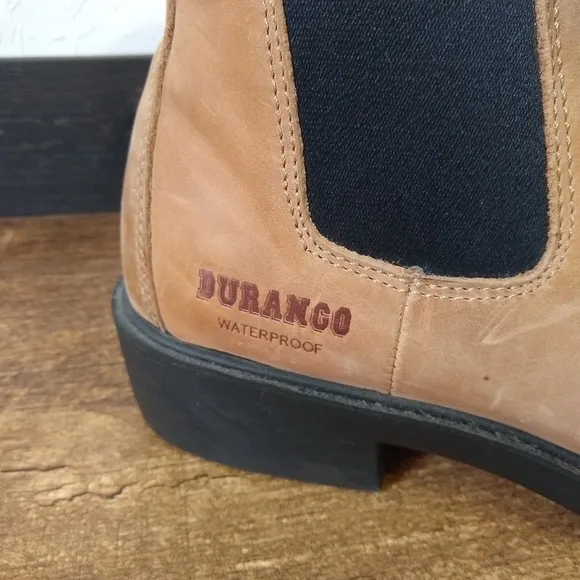 𝅺DURANGO Chelsea style boots waterproof Mens size 9.5