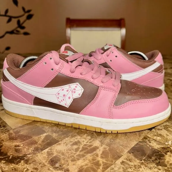 Dybbuk x Evanmock Sorryinadvance Dunk Lucky 7 Men's Shoes Sneakers Pink Brown 10