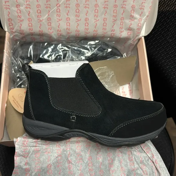 Easy Spirit Womens Exceed Suede Ankle Chelsea Boots