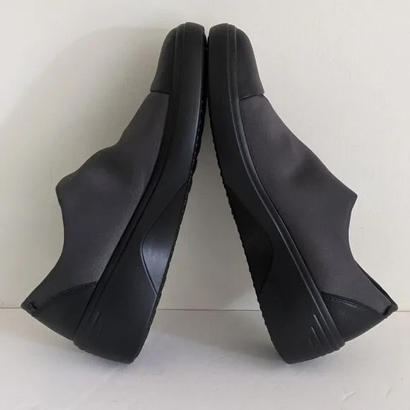 Ecco Soft 7 Black Stretch Fabric Leather Waterproof Shoes 10W