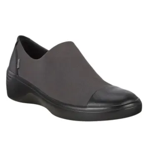 Ecco Soft 7 Black Stretch Fabric Leather Waterproof Shoes 10W