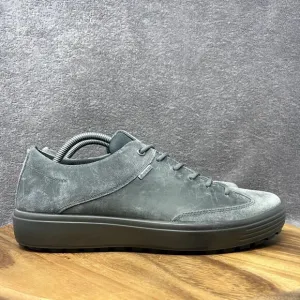ECCO Soft 7 Tred Leather Gray Men's Sz 9 Gore-Tex Waterproof Golf Shoes Sneakers