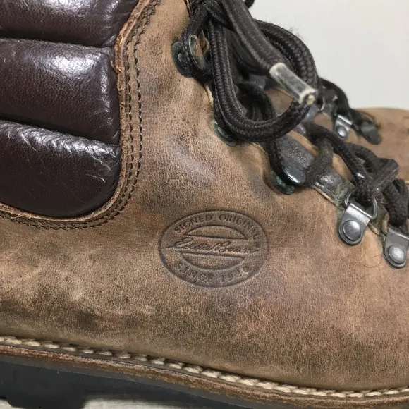 Eddie Bauer Hiking Leather Hiker Stomper Womens Boots Vintage Backpacking Size 9