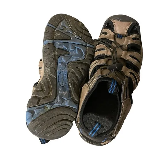 Eddie Bauer Men's Water Sandal tan brown black waterproof outdoor sandals hiking