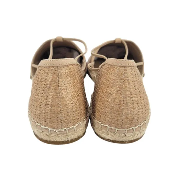Eileen Fisher Raffia Espadrilles Flats 9M Coastal Boho Resort Chic