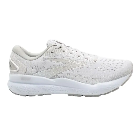 EXC! Brooks Ghost 16 Running Shoes Women's Size 9 White Gray Walking Breathable
