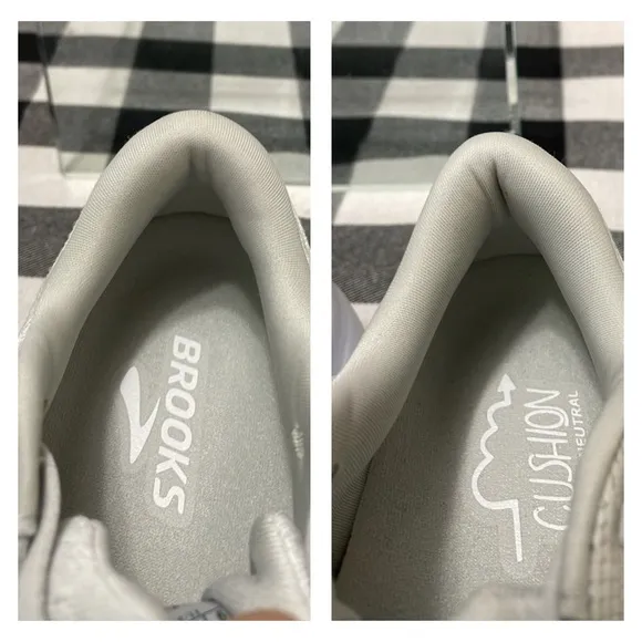 EXC! Brooks Ghost 16 Running Shoes Women's Size 9 White Gray Walking Breathable