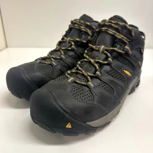 EXCELLENT KEEN Lansing Mid Waterproof Steel Toe Utility Boots Hiking 8 Wide EEE