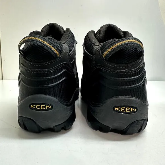 EXCELLENT KEEN Lansing Mid Waterproof Steel Toe Utility Boots Hiking 8 Wide EEE