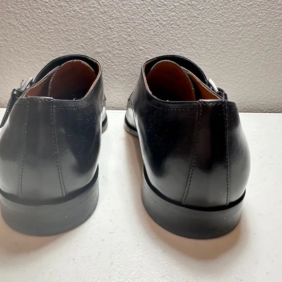 Flag Ltd Mens Size 10.5M Black InnoFlex 852FL0001 Noble Double Monk Dress Shoes