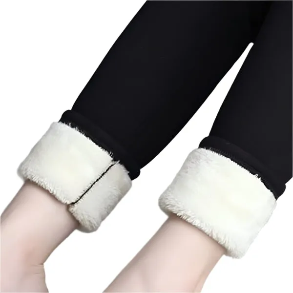 Fleece Lined Women Stretchy Pants Thick Warm Thermal Slim Winter Leggings 2XL