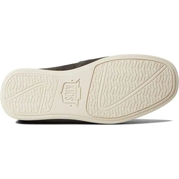 Florsheim Jasper Jr. Loafer Boys US 10.5 Gray Suede Moc Toe Casual Shoes KHD719