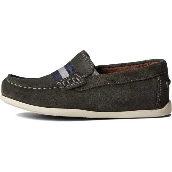 Florsheim Jasper Jr. Loafer Boys US 10.5 Gray Suede Moc Toe Casual Shoes KHD719
