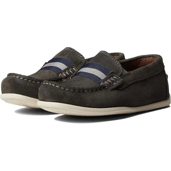 Florsheim Jasper Jr. Loafer Boys US 10.5 Gray Suede Moc Toe Casual Shoes KHD719