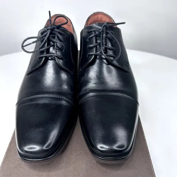 Florsheim | Men | 8 | Postino Oxford | Black Leather Cap Toe Dress Shoes