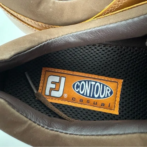 Footjoy Contour Casual Brown Golf Shoes Sneakers