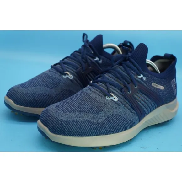 FootJoy FJ Hyperflex Golf Shoes Spikes 51082 Sneakers Mens 9.5 M Navy Blue Knit