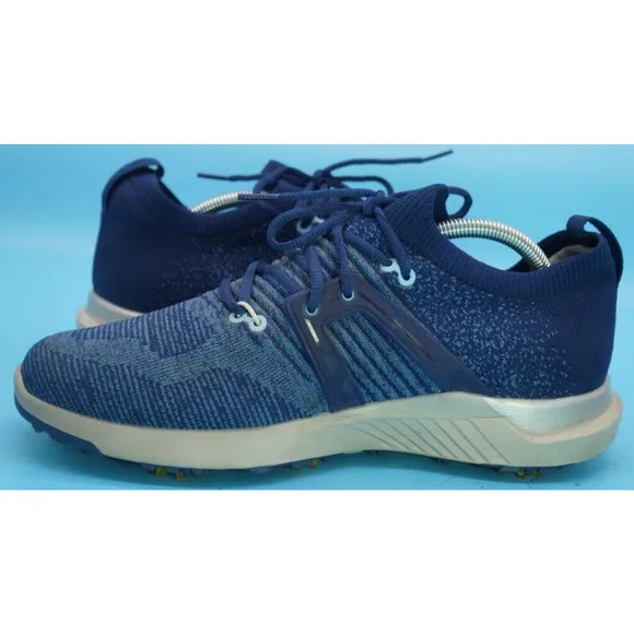 FootJoy FJ Hyperflex Golf Shoes Spikes 51082 Sneakers Mens 9.5 M Navy Blue Knit