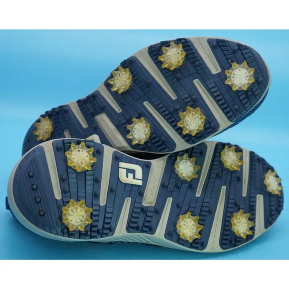 FootJoy FJ Hyperflex Golf Shoes Spikes 51082 Sneakers Mens 9.5 M Navy Blue Knit