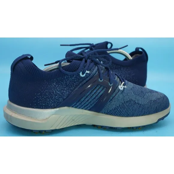 FootJoy FJ Hyperflex Golf Shoes Spikes 51082 Sneakers Mens 9.5 M Navy Blue Knit