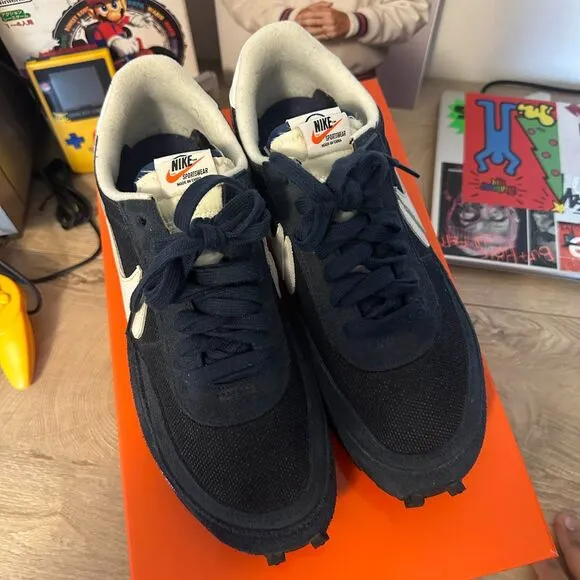 Fragment Design x Sacai x Nike LDV Waffle Blue Void - Size 11 - DH2684 400