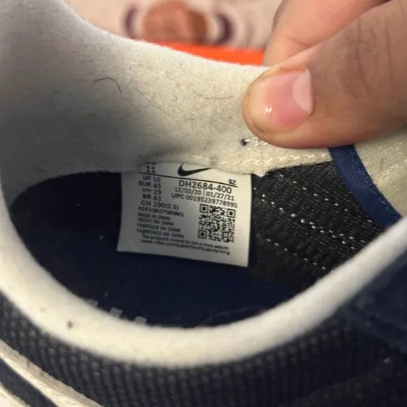 Fragment Design x Sacai x Nike LDV Waffle Blue Void - Size 11 - DH2684 400