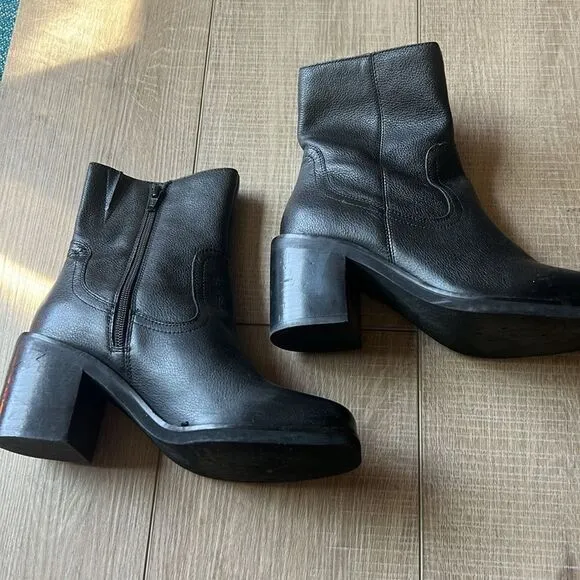 Free People x Seychelles Stormy Square Toe Ankle Boots US 6.5
