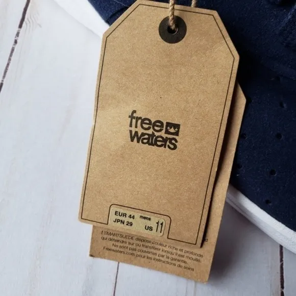 Free Waters Sky Trainer Suede Navy Shoes 11