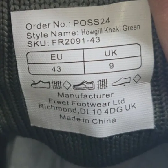 Freet Shoes Men 43 Gray Howgill Trainers Barefoot Running Athleisure Sportswear
