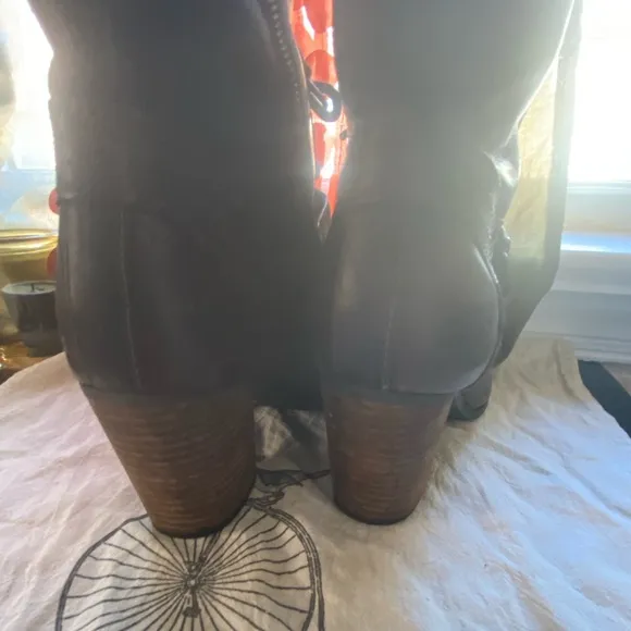 Genuine buttery leather waterproof Timberland lace up knee high boots