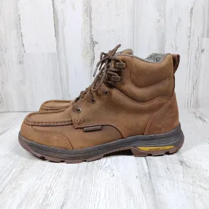 Georgia Boot AMP LT Waterproof Brown Leather 6-Inch Work Boots Anchor Disk #1455