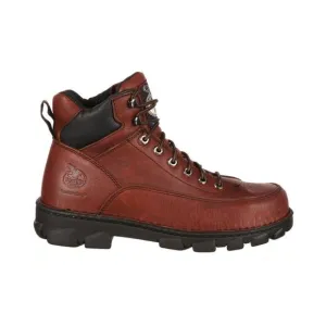 Georgia Mens Eagle Light Wide Load Steel Toe Brown Boots (NWT)